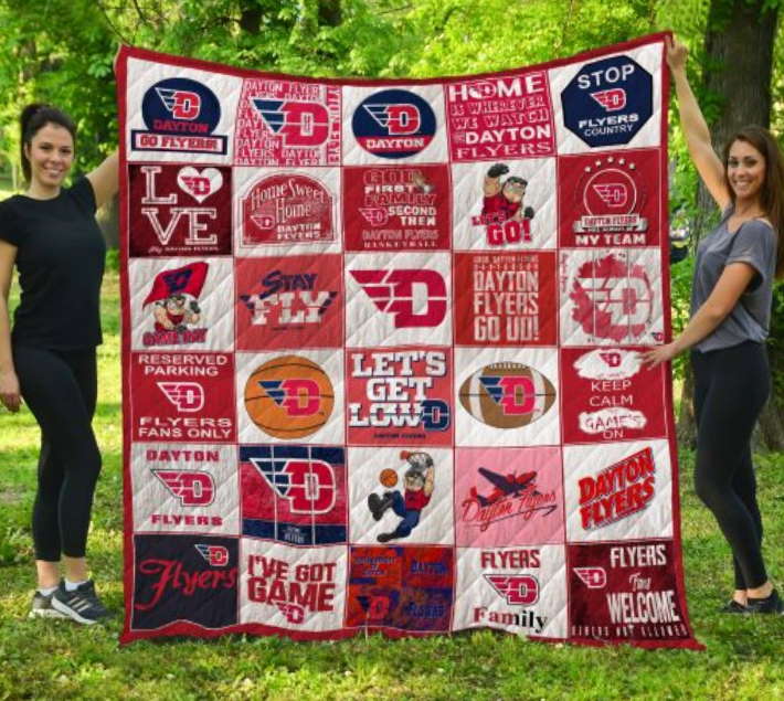 Ncaa Dayton Flyers 3D Customized Quilt Blanket