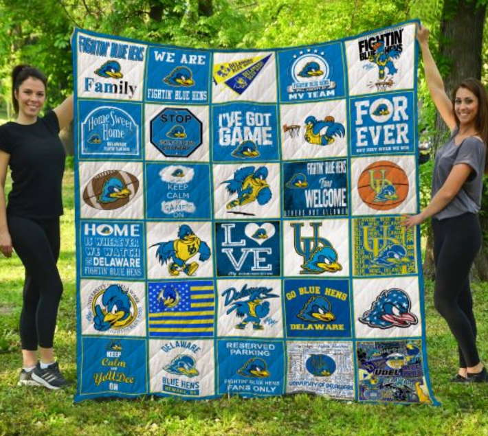 Ncaa Delaware Blue Hens 3D Customized Quilt Blanket