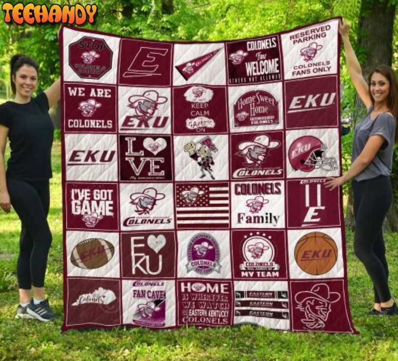 Ncaa Eastern Kentucky Colonels 3D Customized Quilt Blanket