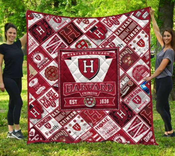 Ncaa Harvard Crimson 3D Customized Quilt Blanket