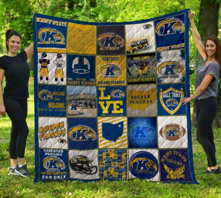 Ncaa Kent State Golden Flashes 3D Customized Quilt Blanket