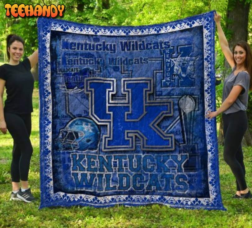 Ncaa Kentucky Wildcats 3D Customized Quilt Blanket