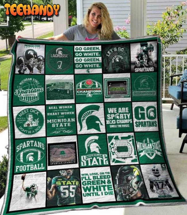 Ncaa Michigan State Spartans 3D Customized Quilt Blanket