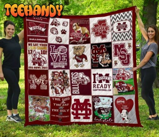 Ncaa Mississippi State Bulldogs 3D Customized Quilt Blanket