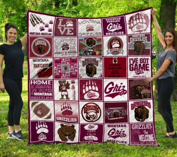 Ncaa Montana Grizzlies 3D Customized Quilt Blanket