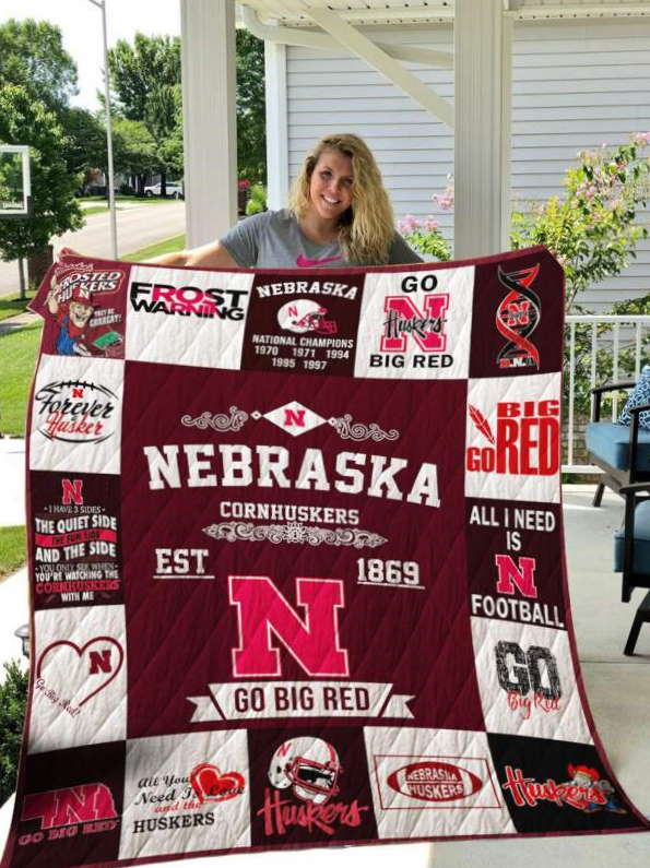 Nebraska Cornhuskers 3D Quilt Blanket