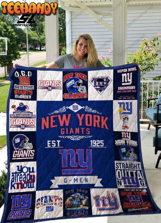 New York Giants 3D Quilt Blanket