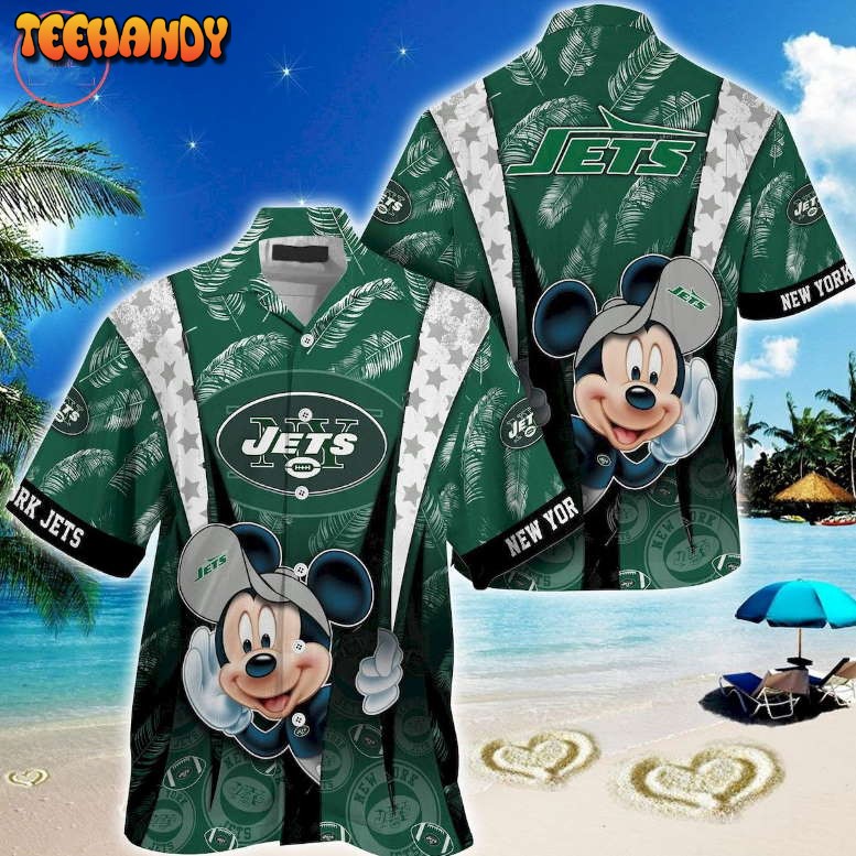 New York Jets Mickey Mouse Hawaiian Shirt