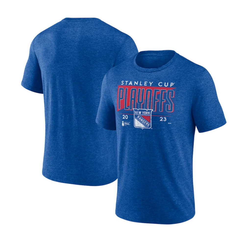 New York Rangers 2023 Stanley Cup Playoffs Tri-Blend T-Shirt