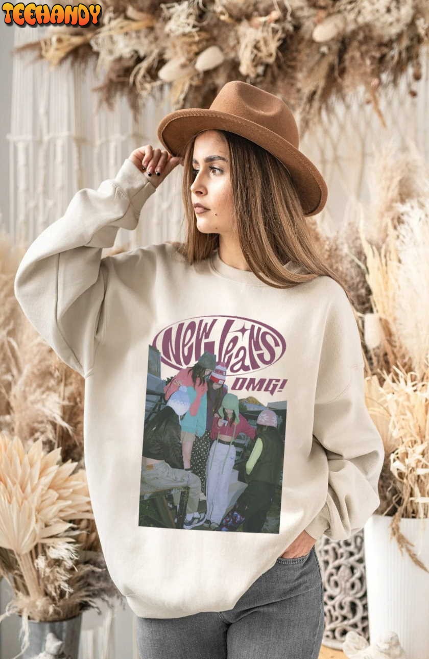 NewJeans Sweatshirt, OMG NewJeans New Album Cover Shirt, 90s Graphic T Shirt