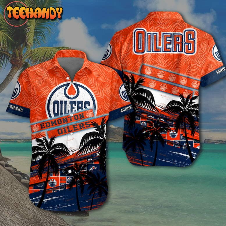 NHL Edmonton Oilers Hawaiian Shirt