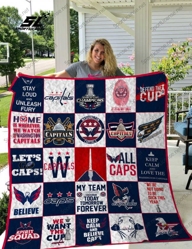 Nhl Washington Capitals 3D Quilt Blanket