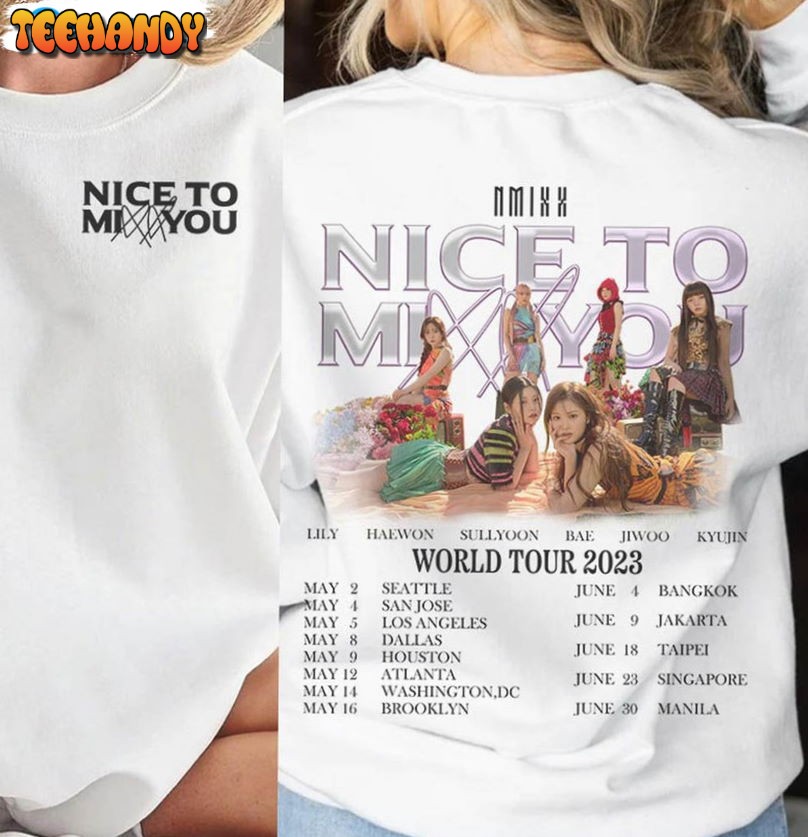 Nmixx Nice To Mix You Shirt, Vintage Nmixx Kpop Unisex T-shirt Sweashirt