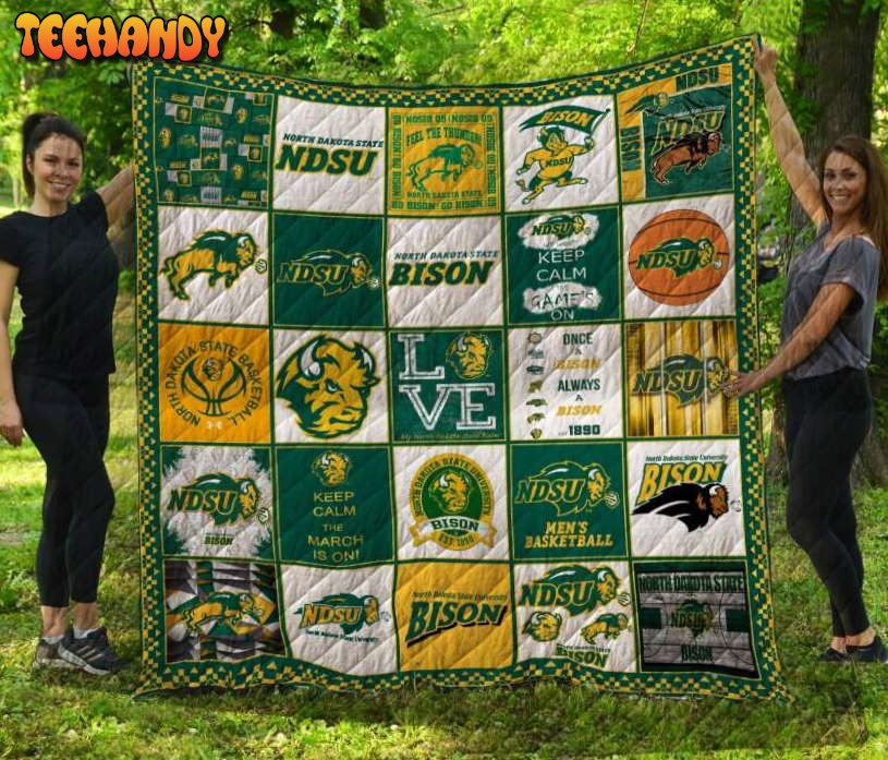 North Dakota State Bison 3D Customized Quilt Blanket