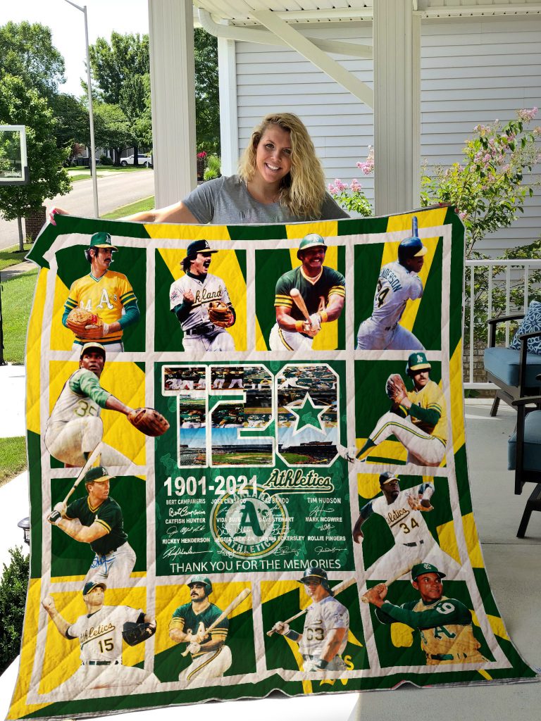 Oakland Athletics Anniversary 3D Quilt Blanket