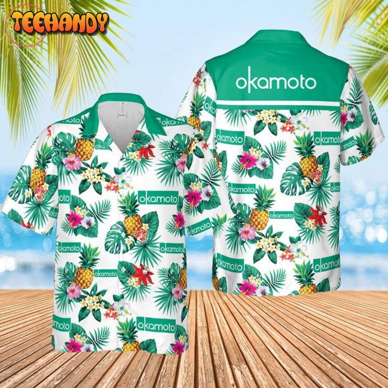 Okamoto Condoms Hawaiian Shirt and Shorts