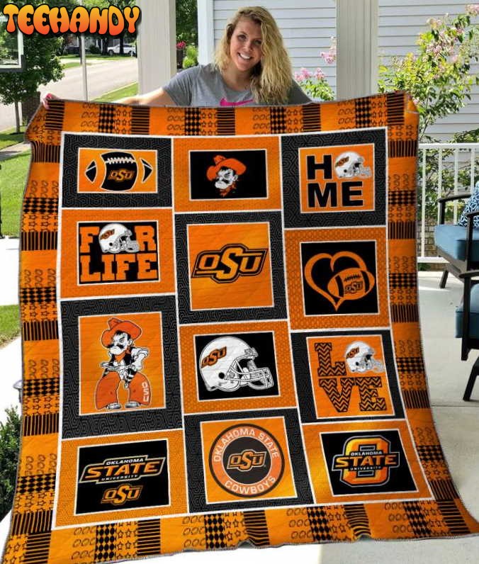 Oklahoma State Cowboys Version 3D Customized Quilt Blanket