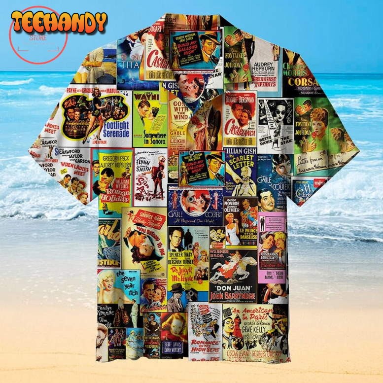 Old Movie Poster Hawaiian Shirt