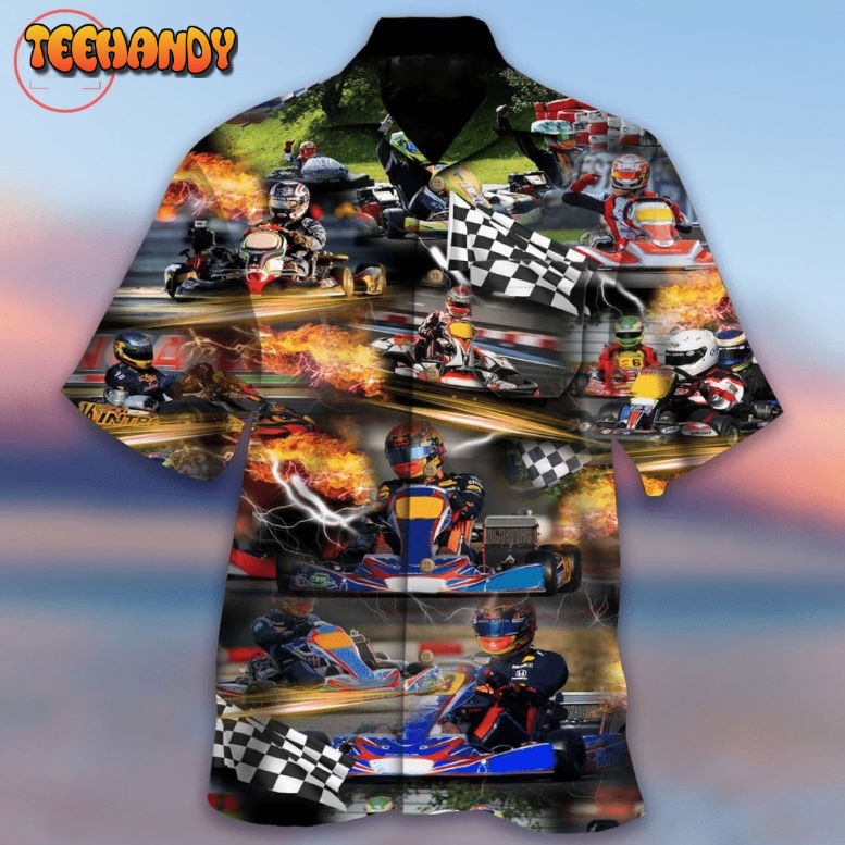 On A Karting Track Hawaiian Shirt