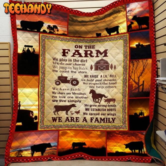 On The Farm Printing 3D Customized Quilt Blanket