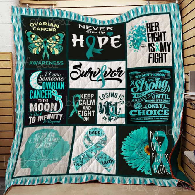 Ovarian Cancer Awareness 3D Quilt Blanket