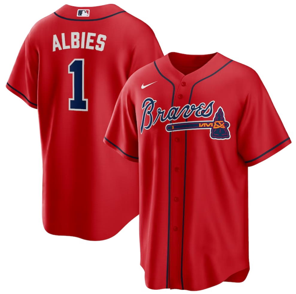 Ozzie Albies Atlanta Braves Replica Player Name Jersey