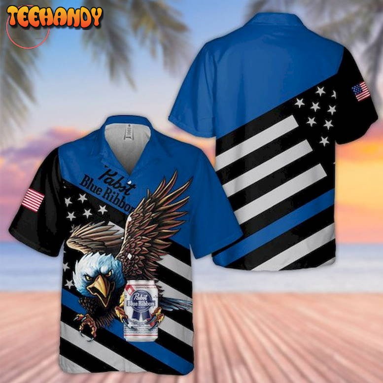 Pabst Blue Ribbon Eagle Hawaiian Shirt