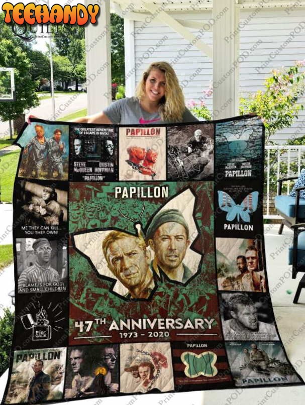 Papillon 3D Customized Quilt Blanket