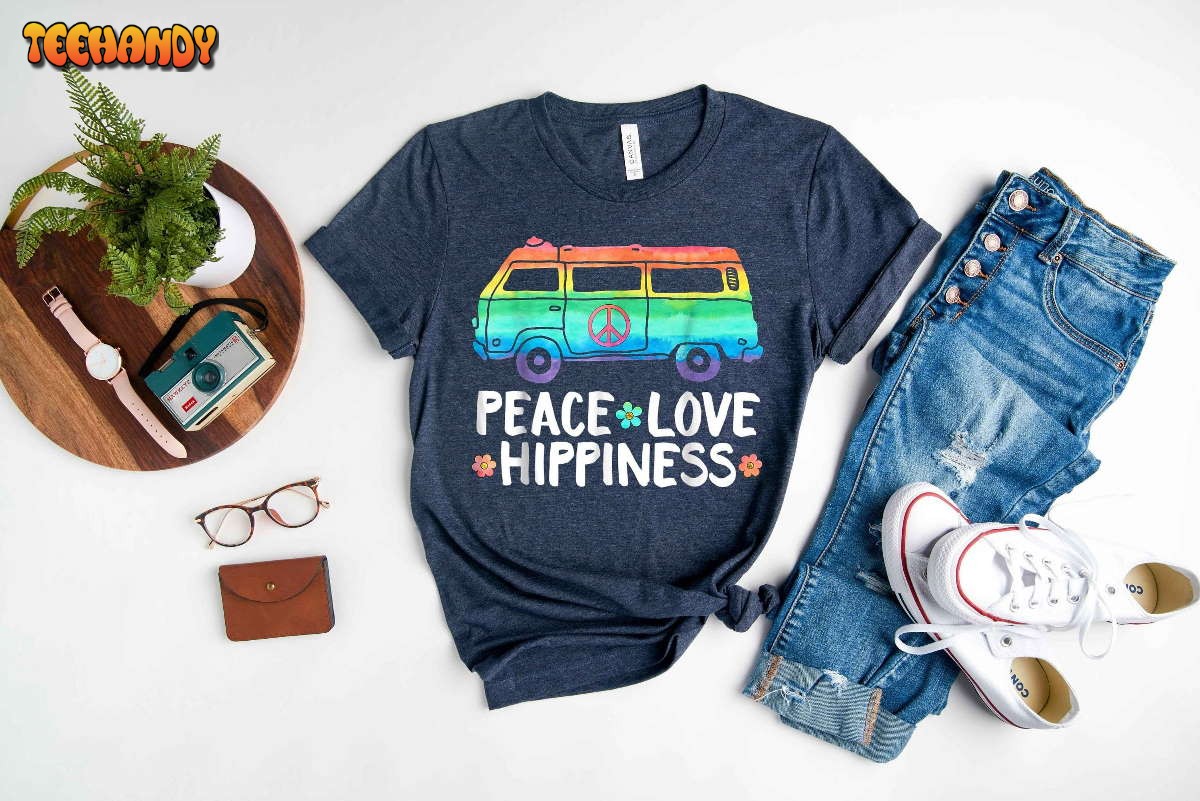 Peace Love Hippiness Shirt Peace and Love Apparel Hippy Lifestyle T-Shirt