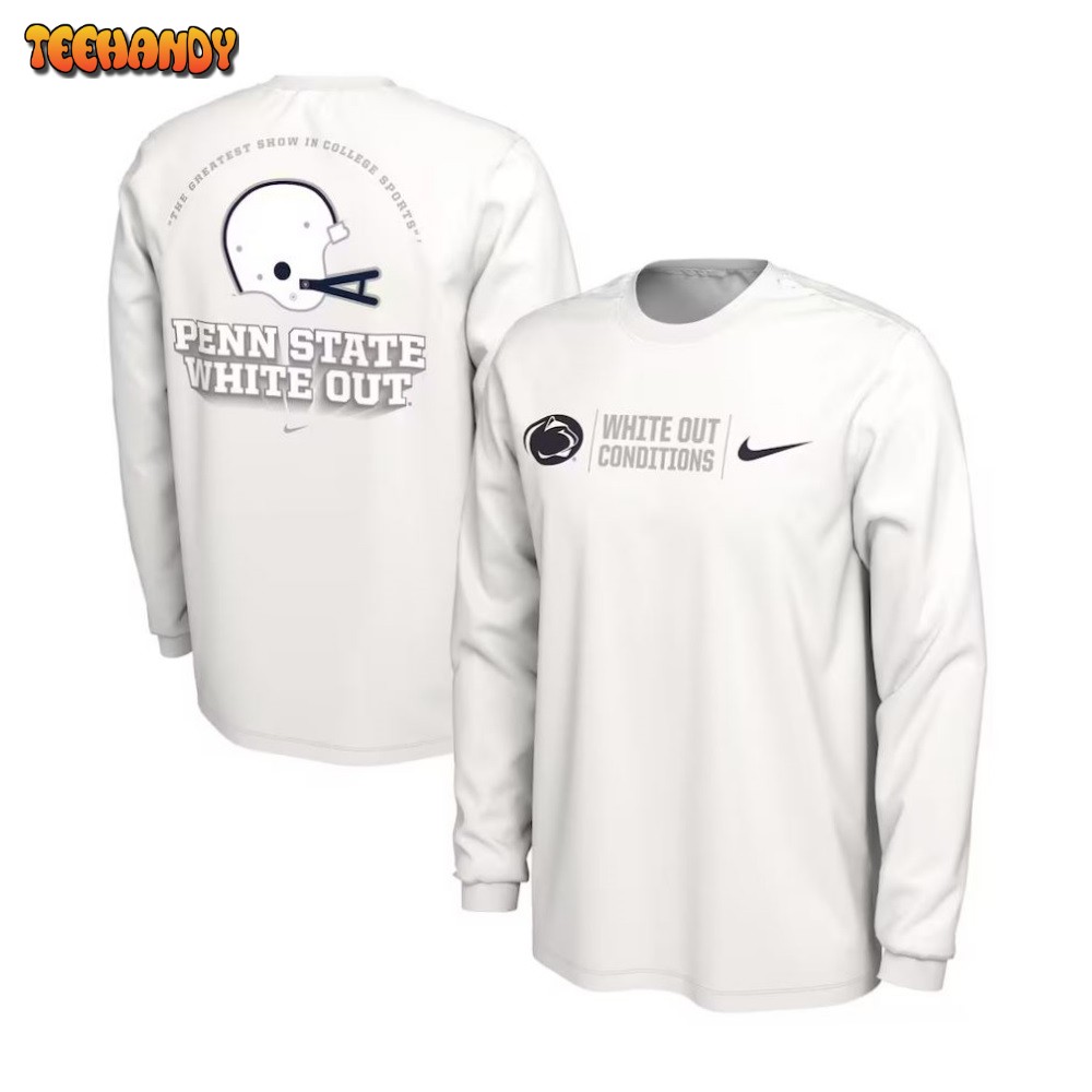 Penn State Nittany Lions White Out Long Sleeve T-Shirt