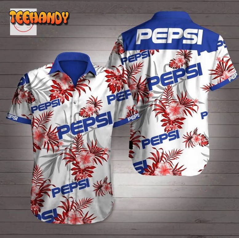 Pepsi Logo Short Sleeve Hawaii Shirt