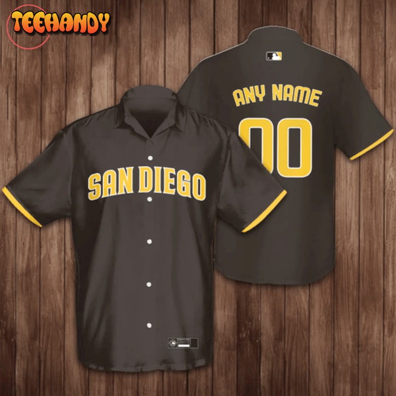 Personalized San Diego Padres Brown Hawaiian Shirt