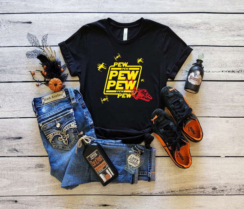 Pew Pew Gift T-Shirt, Pew Pew with Drone Shirt