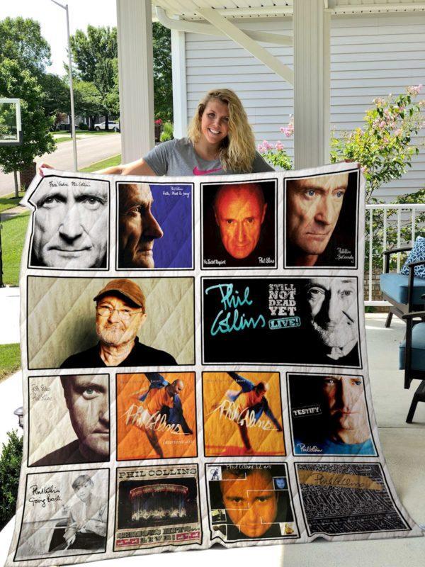 Phil Collins 3D Customized Quilt Blanket