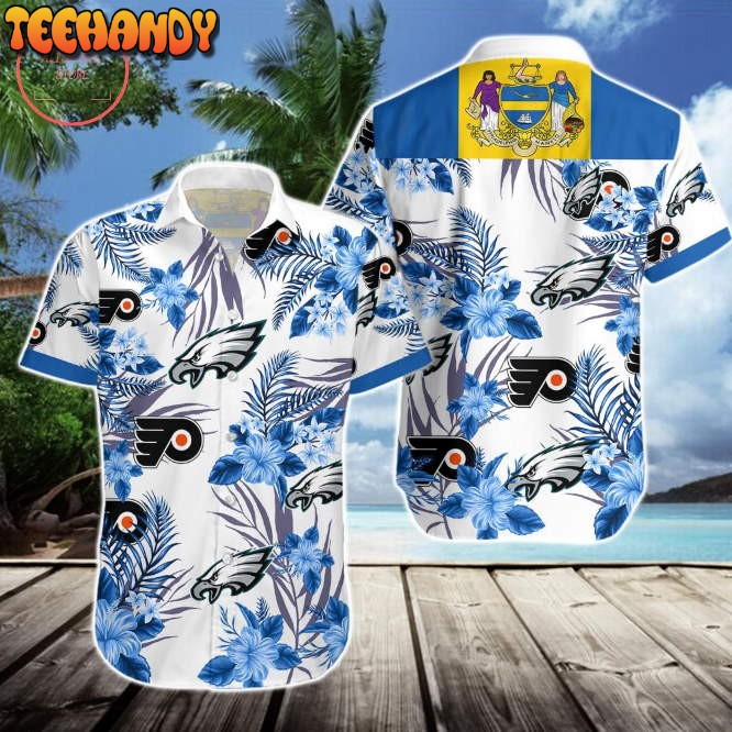 Philadelphia Eagles Flyers Hawaiian Shirt