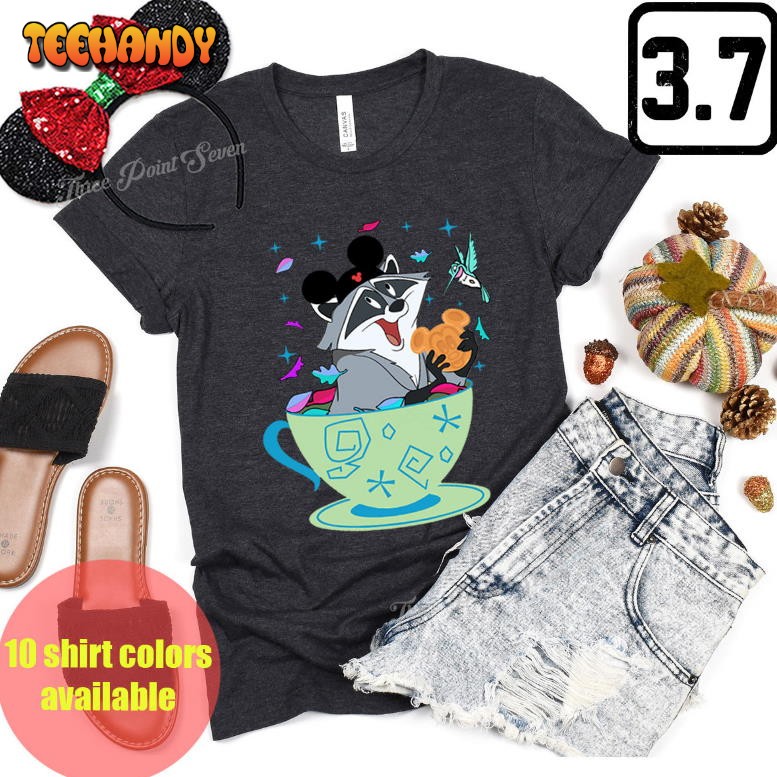 Pocahontas Shirt Meeko and Flit Spinning Cup Disney Teacup Shirt