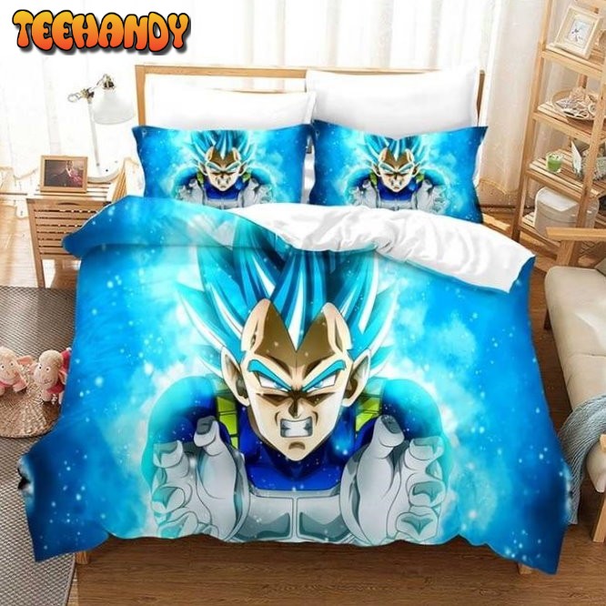 Powerful Energy Vegeta Super Saiyan Blue Bedding Set