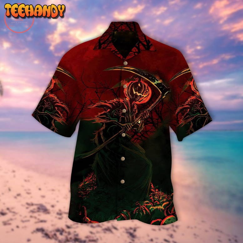 Pumpkin Crescent Halloween Hawaiian Shirt