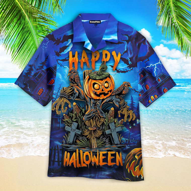 Pumpkin Dummy Halloween Hawaiian Shirt