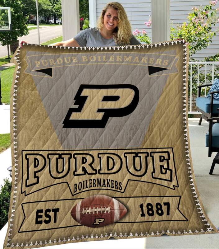 Purdue Boilermakers Football 3D Customized Quilt Blanket