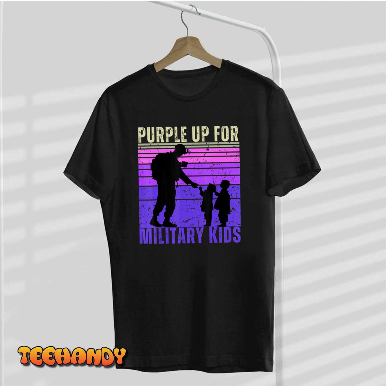 Purple Up For Military Kids Month of the Military Child T-Shirt