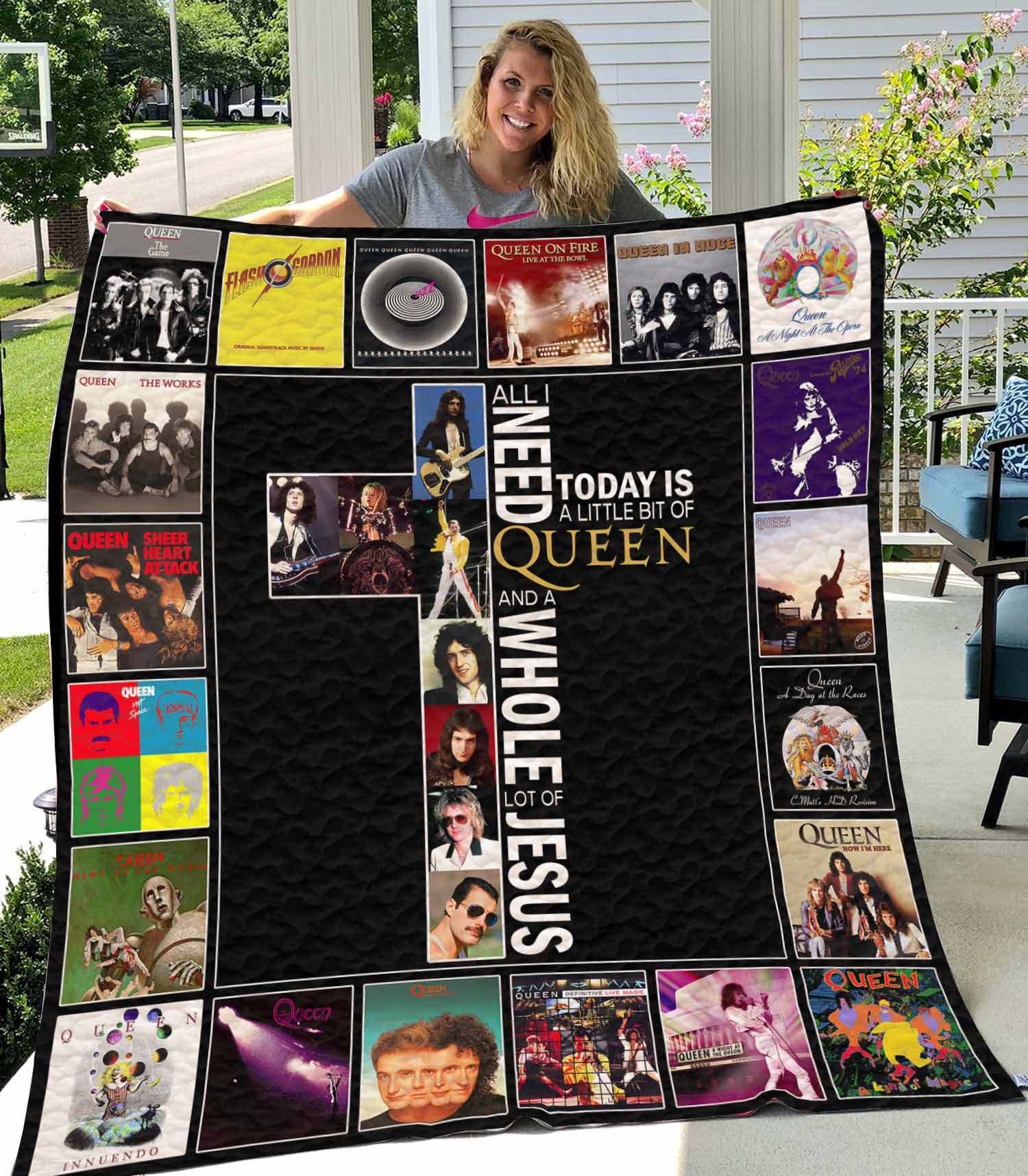 Queen Band 3D Quilt Blanket