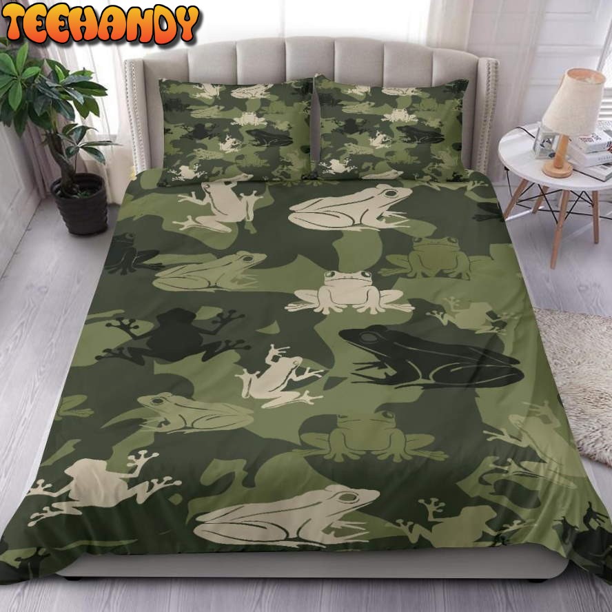 Quilt Camo Frog Bedding Set