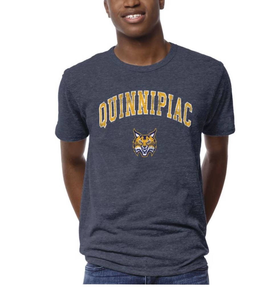 Quinnipiac Bobcats League Collegiate Wear 1965 Victory Falls T-Shir