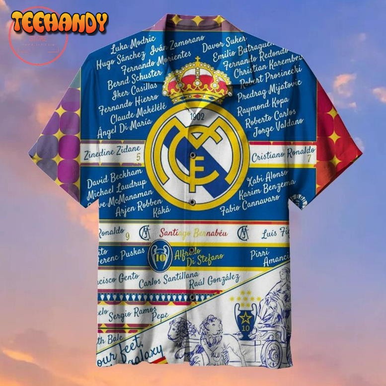 Real Madrid Football Club Fans Commemorative Hawaiian Shirt