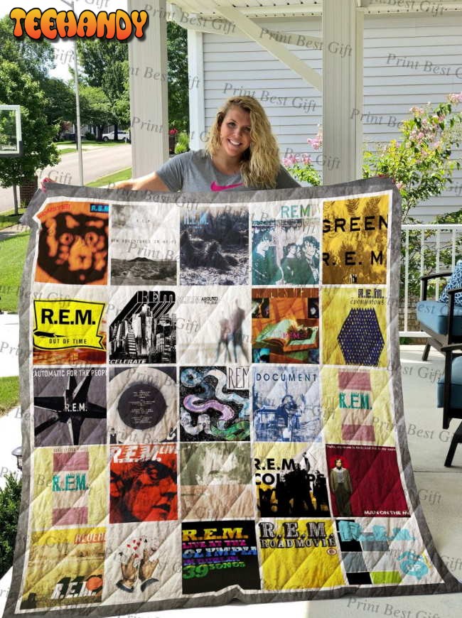 R.E.M. Poster Version 3D Quilt Blanket