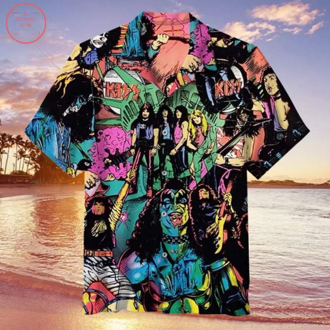 Retro Kiss Hawaiian Shirt