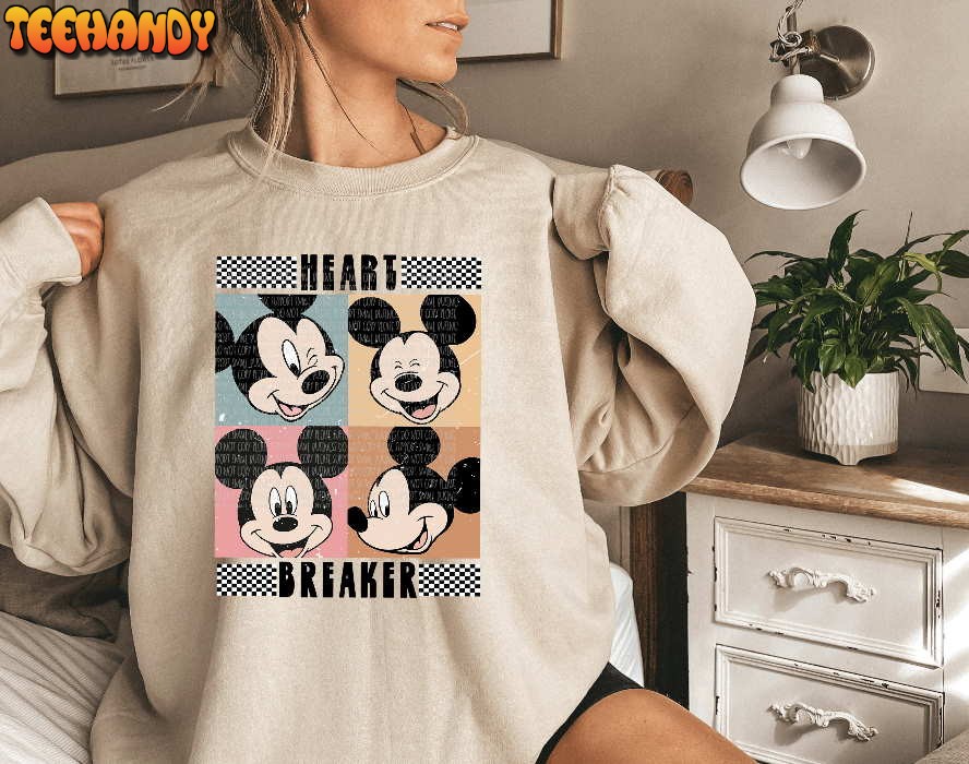 Retro Mickey Vintage Valentines Day Sweatshirt For Women