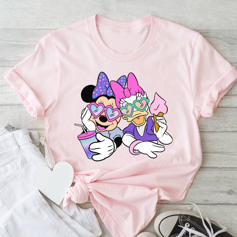 Retro Minnie and Daisy Face Best Friends Minnie and Daisy Shirt