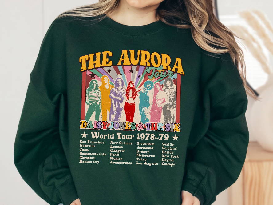 Retro the Aurora Tour 1978-79 Shirt, Aurora World Tour 2023 Daisy Jones & the Six Shirt